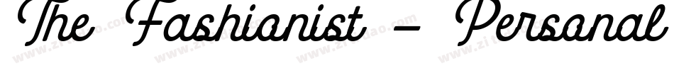 The Fashionist - Personal Use字体转换